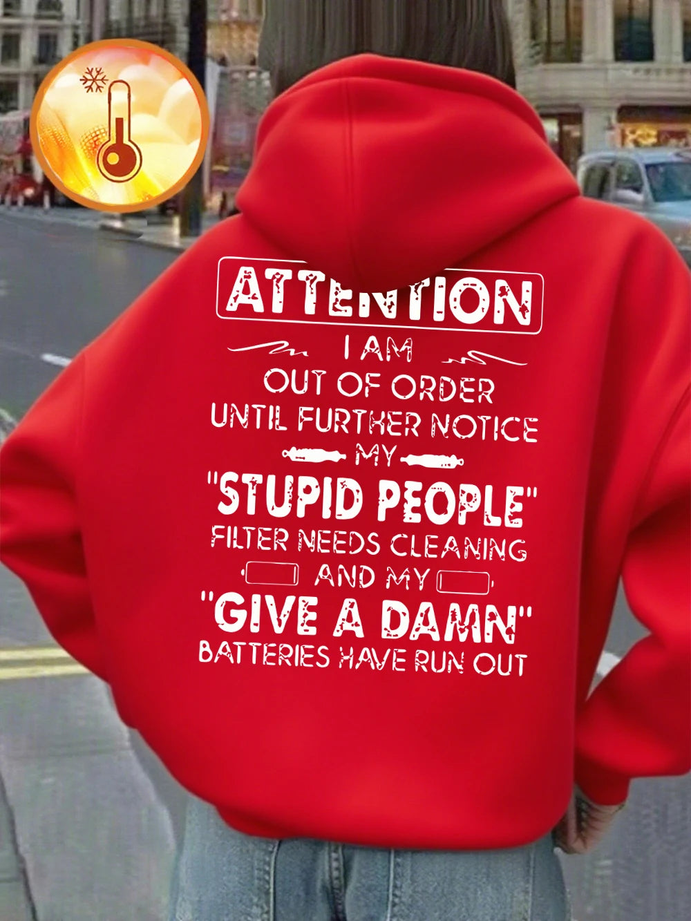 Funny Print Hoodie