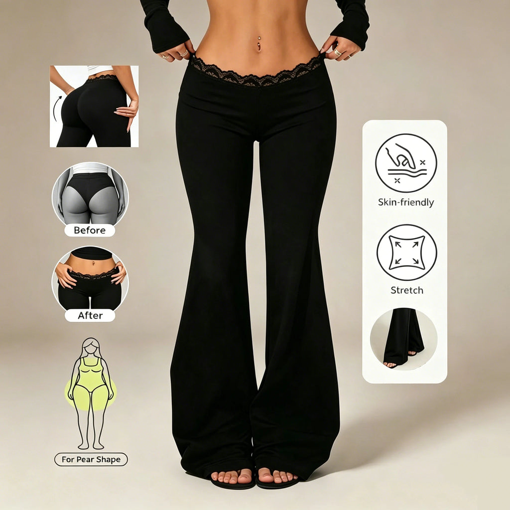 Lace Flared Pants