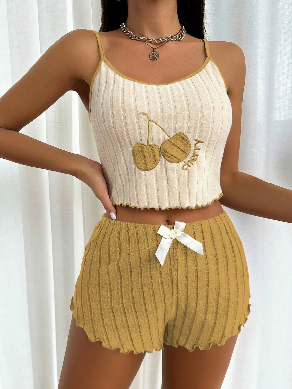 Cherry Pajama Set