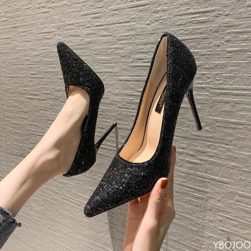 Sequin Heels