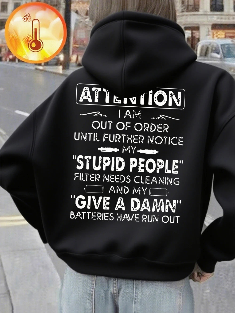 Funny Print Hoodie