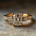 Geometric Zircon Ring