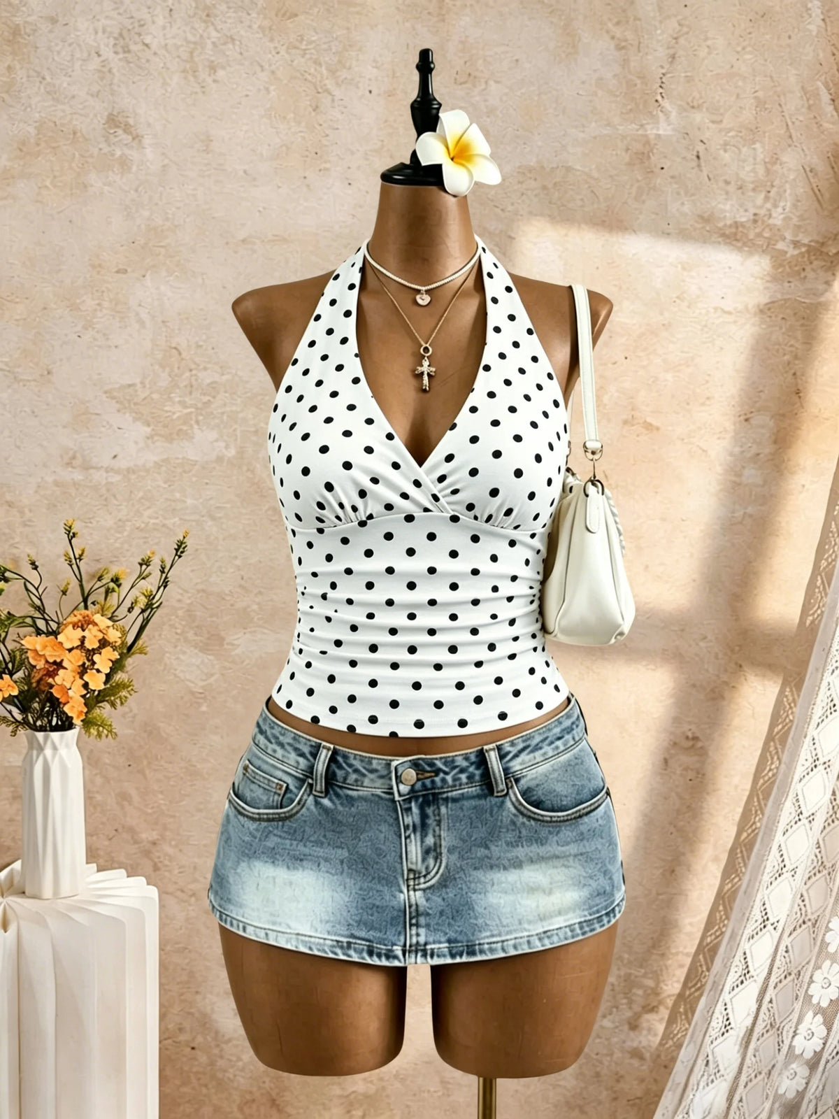 White Crop Top