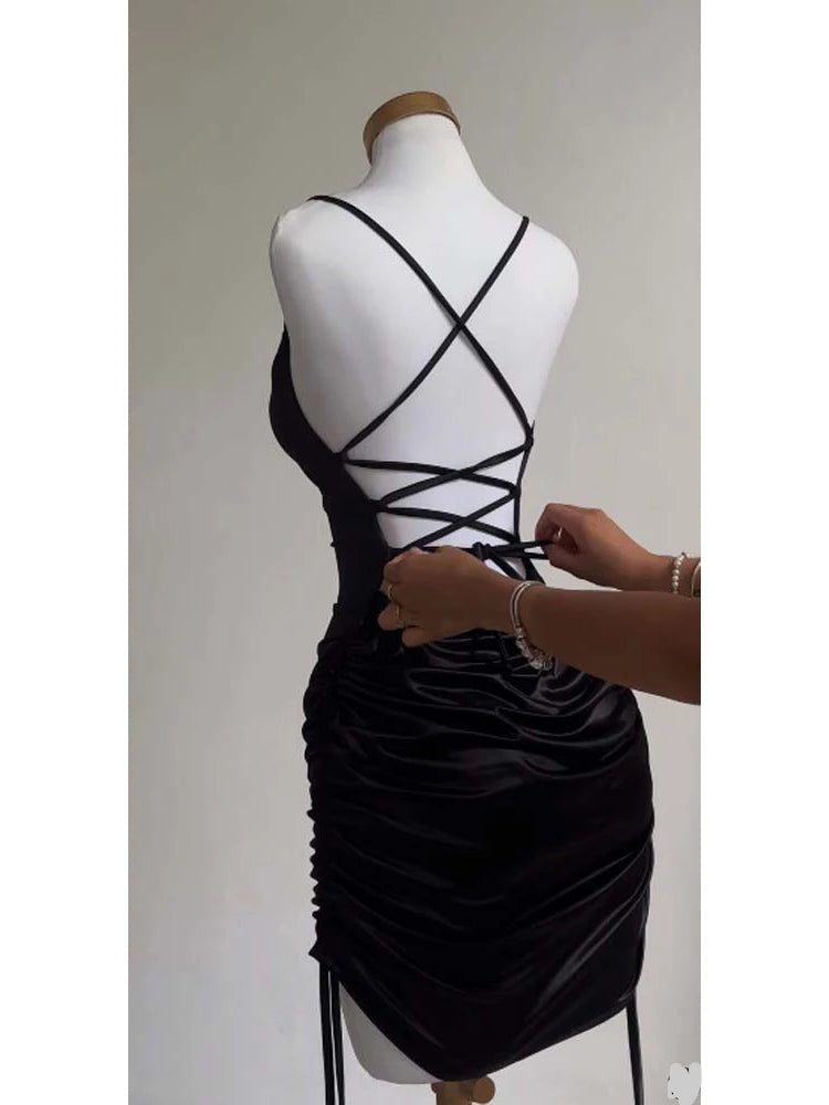 Satin Mini Dress