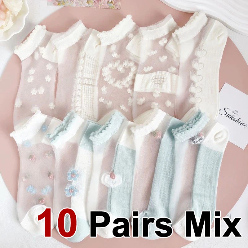 Floral Lace Socks
