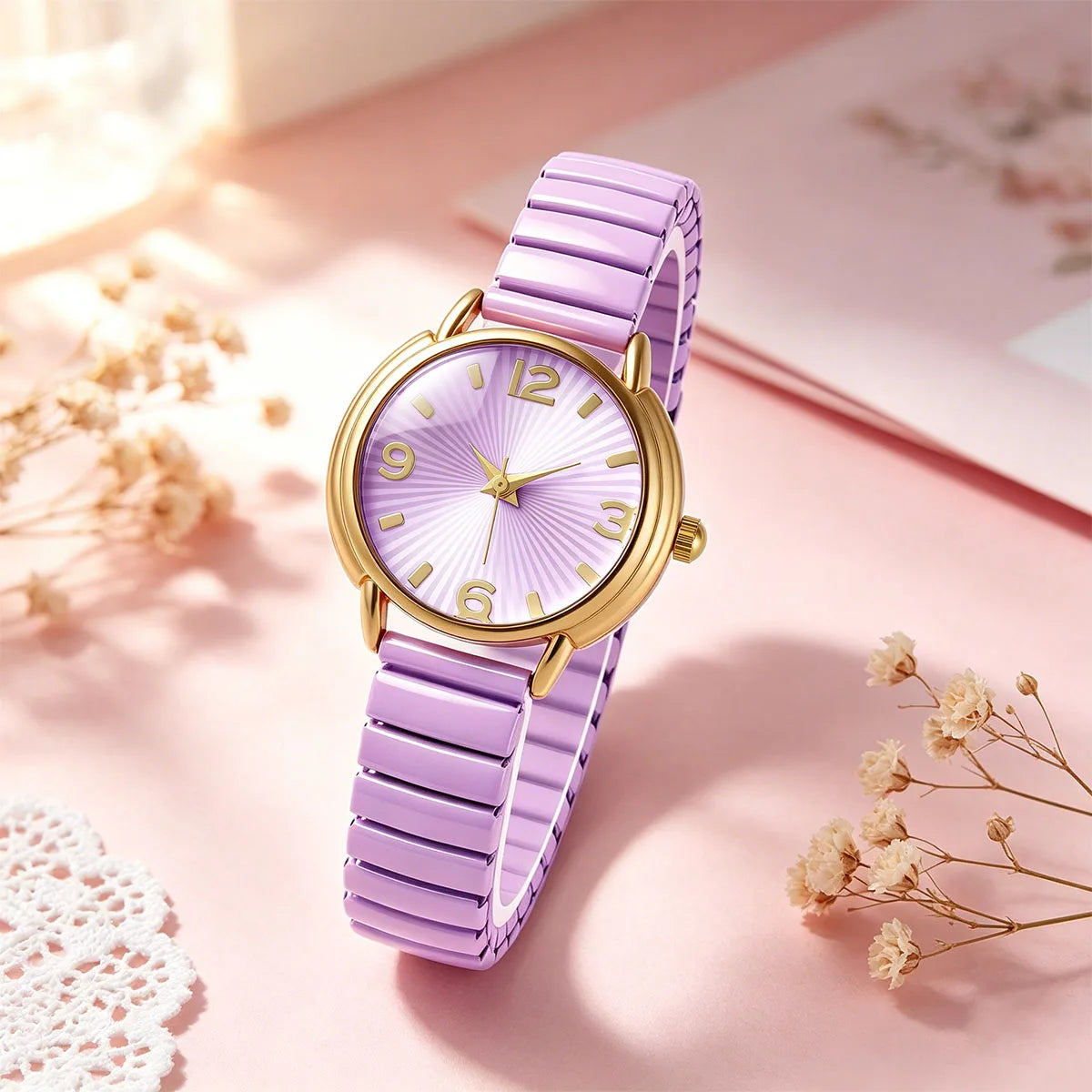 Purple Quartz Watch