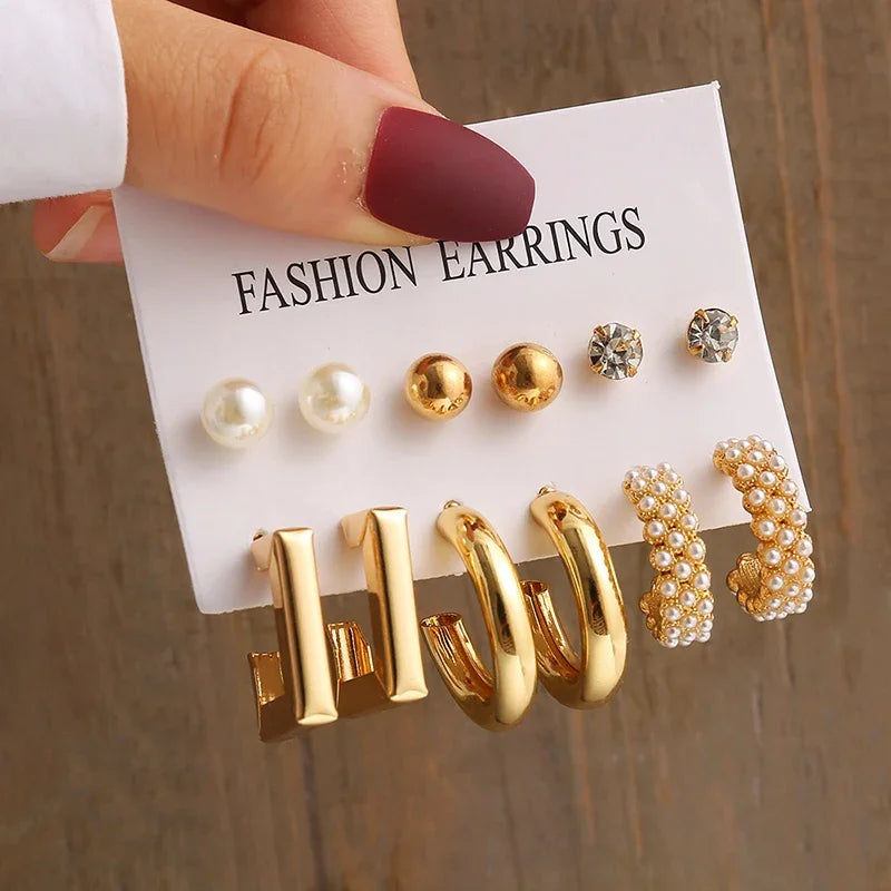 Chic vintage pearl earrings
