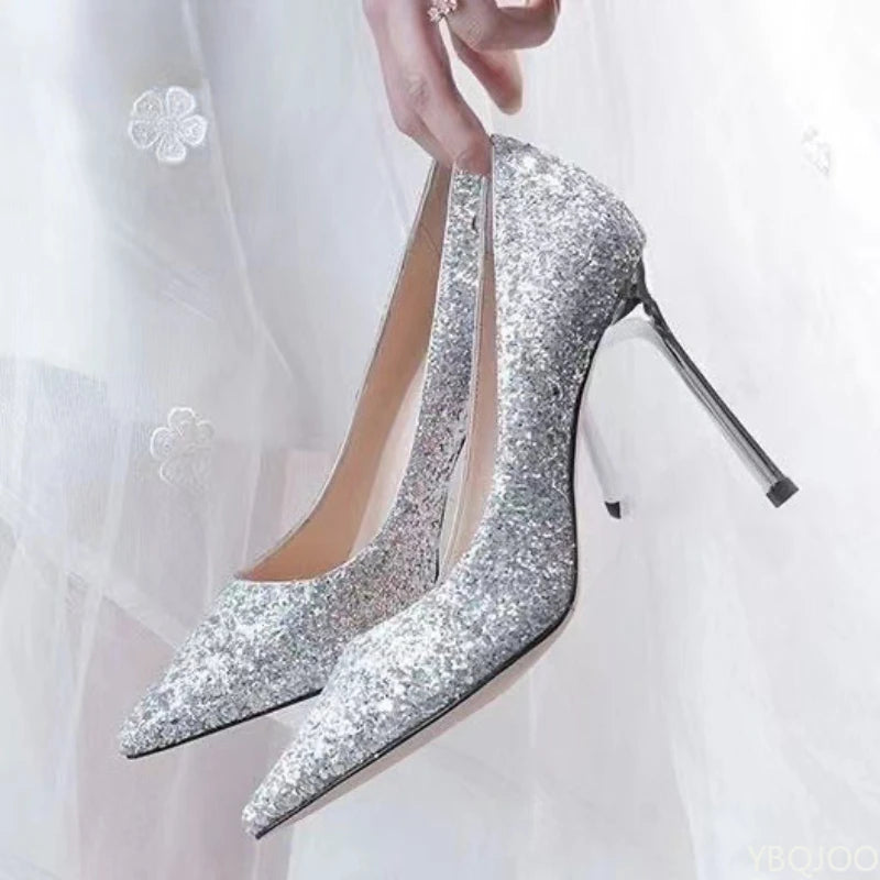 Sequin Heels