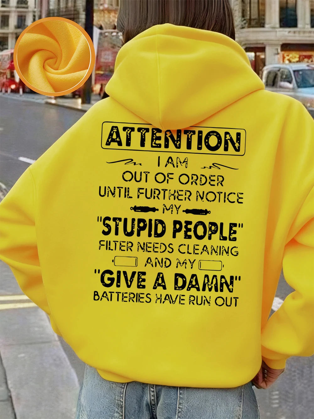 Funny Print Hoodie