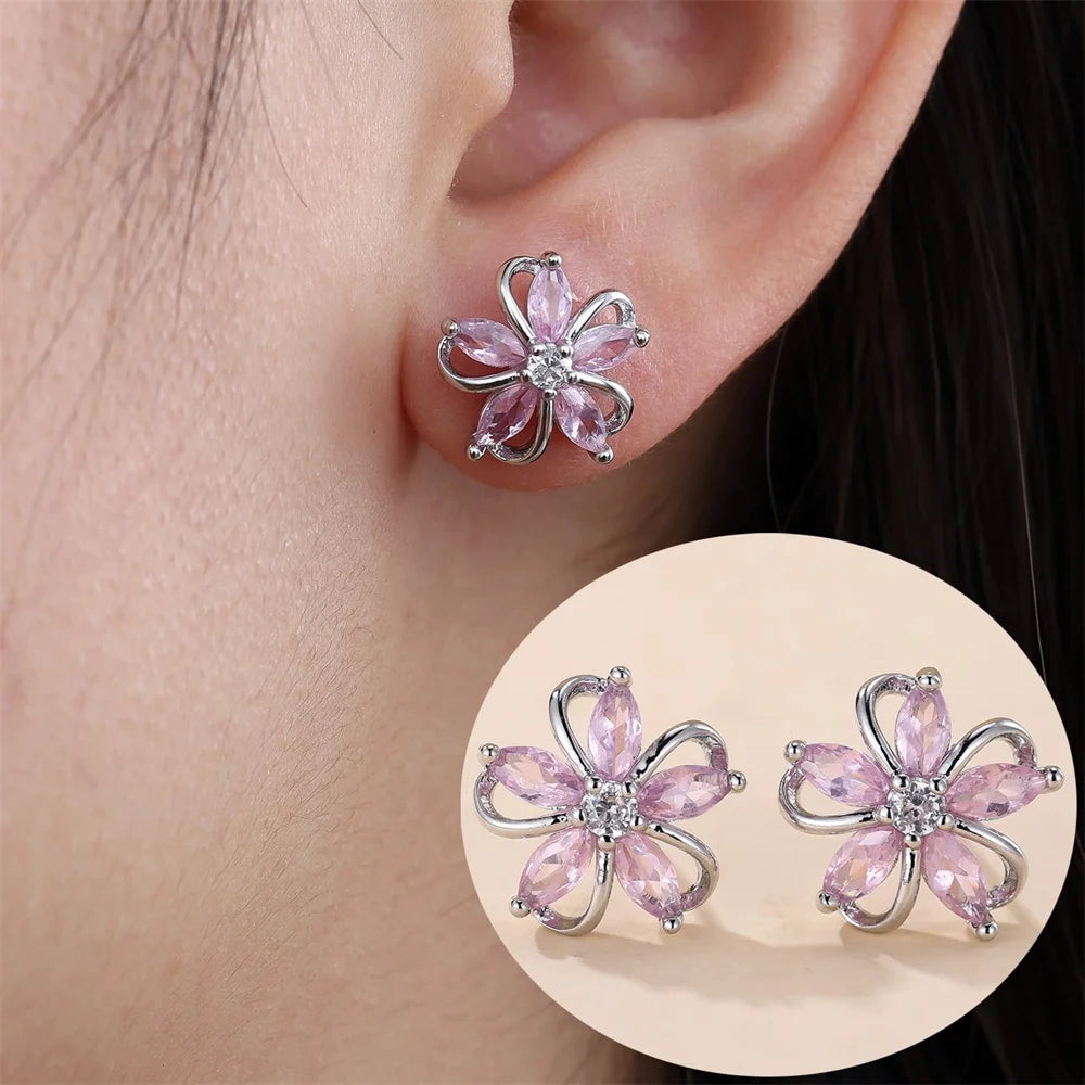 Zircon Star Earrings