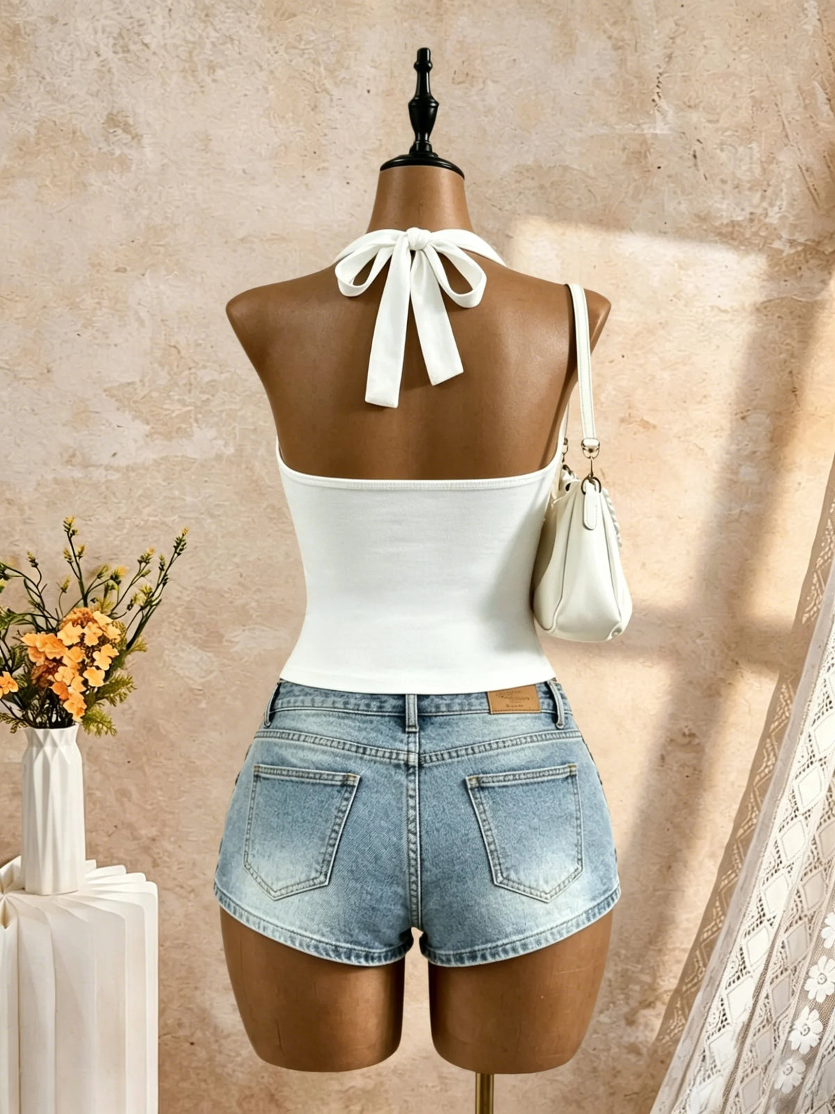 White Crop Top