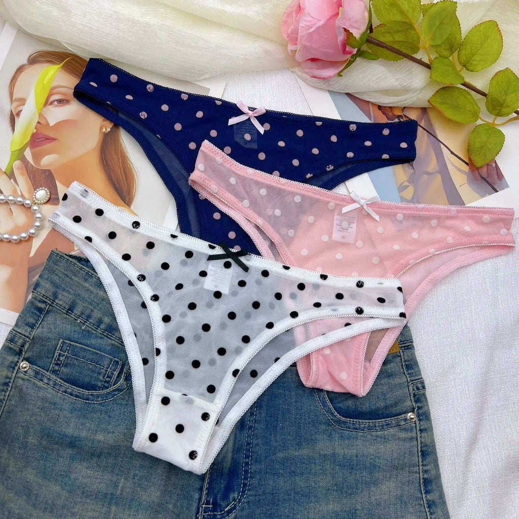 3-Piece Mesh Panties
