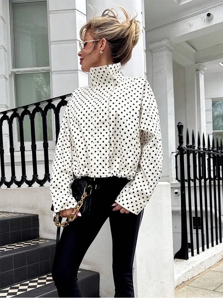 Polka Dot Short Coat